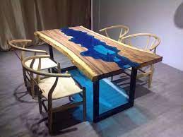 Wood Furniture Glass Dining Table