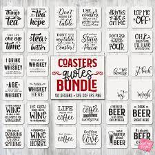 Coaster Svg Bundle Drink Coaster Svg