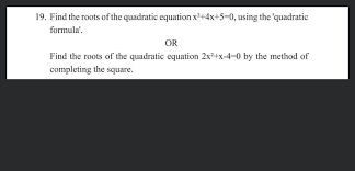Quadratic Equation X2