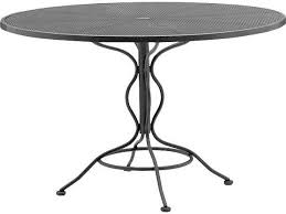 Woodard Wrought Iron Mesh Round Outdoor