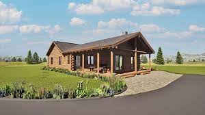 A Real Log Homes Three Bedroom Floor Plan