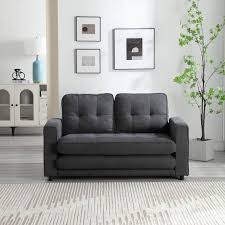 3 Fold Futon Sofa Couch Velvet Fabric