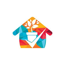 Creative Green Hand Tree House Logo