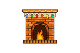 Shock Fireplace Icon Graphic