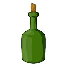 Green Wine Bottle Png Vector Psd And