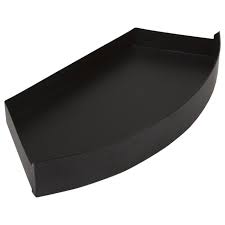 Lux Curved Shallow Ash Pan Black