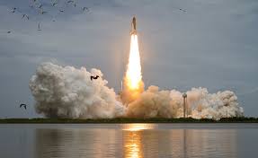 Nasa Launches Space Shuttle On Historic