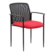Boss Stackable Mesh Guest Chair Red