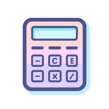 Calculator Icon Is Pink Vector