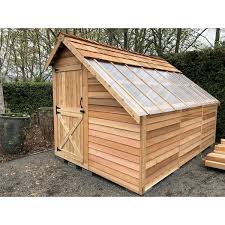 Sunhouse 8ft W X 12ft D Western Red Cedar Wood Storage Shed Cedarshed