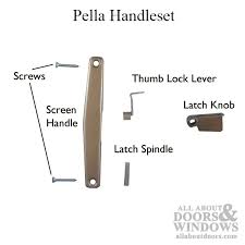 Pella Handle Set Patio Screen Door