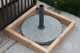 Diy Patio Umbrella Stand Hide The Ugly