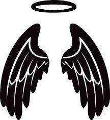 Angel Wing With Halo Icon Vector Image