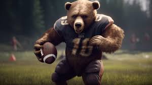 Bear Playing Football Digital