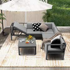 3 Pieces Aluminum Patio Furniture Set