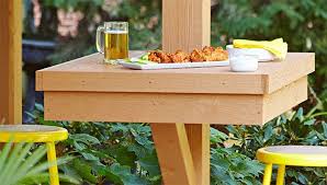 How To Build A Post Mounted Patio Table