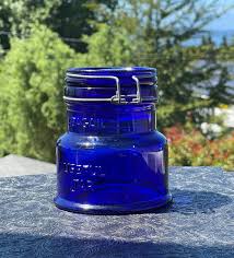 Jar Kitchen Jars Storage Cobalt Glass