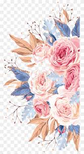 Flower Pink Icon Watercolor Flowers