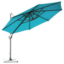 11 Feet Patio Offset Umbrella With 360