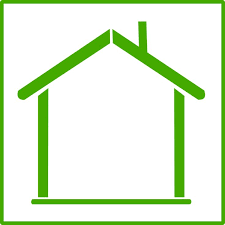 Free Clipart Eco Green House Icon