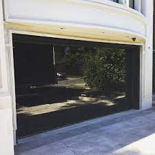 Frame Ess Black Laminated Glass Garage Door