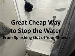 Rv Shower Splash Guard Fix Great Way