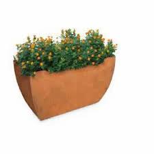 Weathering Corten Steel Planters For