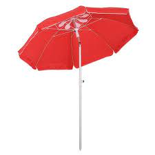 Outsunny Red 6 Ft Beach Umbrella Lowe