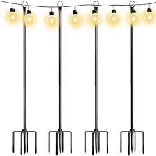 Outdoor String Light Poles