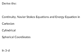 Continuity Navier Stokes Equations