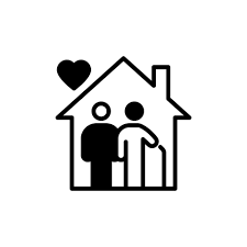 Retirement Home Icon In Vector