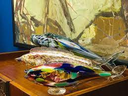 Vintage Colorful Murano Glass Fish