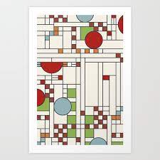 Stained Glass Pattern S02 Art Print By