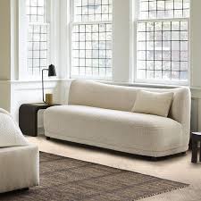Mella 66 Sofa Poly Performance Velvet Clay Concealed Supports West Elm