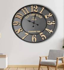 Buy The Brown Sphere Wooden Wall Clock