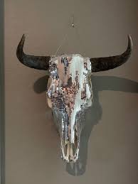 Disco Steer Bull Skull