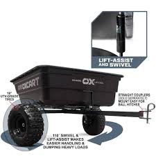 Atv Grade Stockman 15 Cu 17 Cu Ft Lift Assist And Swivel Dump Cart W Terrain Mag Tires