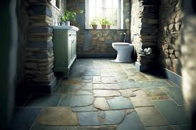 Natural Stone Tiles On Floor Of Eco