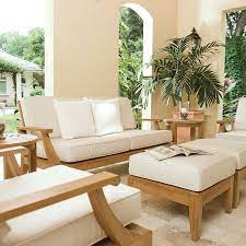 Outdoor 8 Seat Teak Patio Sectional Set By Westminster Teak