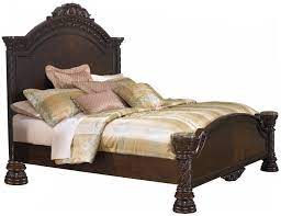 North Shore Cal King Panel Bed In Dark Wood