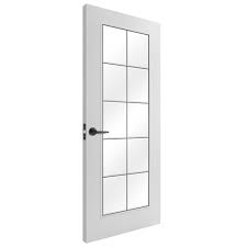 Bevelled Clear Glass Door At Leader Doors
