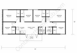 6 Bedroom Container Home Floor