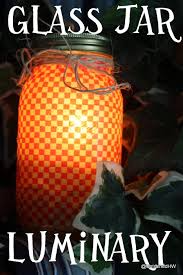 Glass Jar Luminaries For Outdoor