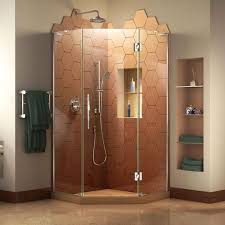 Frameless Neo Angle Hinged Shower Enclosure