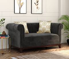 2 Seater Sofa Velvet Graphite Grey