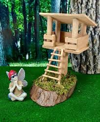 Miniature Fairy Garden Treehouse Wood