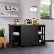 Black Antique Buffet Sideboard Kitchen