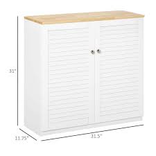 Homcom White Storage Cabinet Kitchen