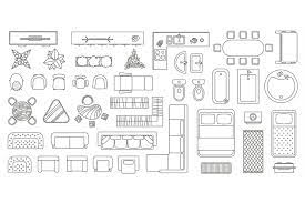 House Floor Plan Furniture Top View