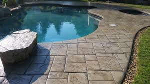 Stamped Concrete Pool Deck And Patio
